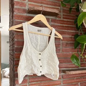 Little white cropped Tank